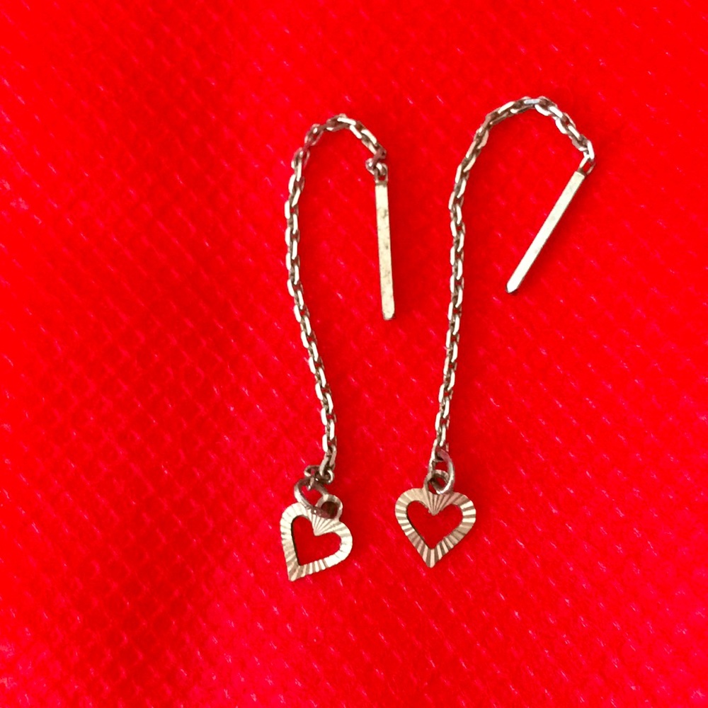 Silver Heart Earrings